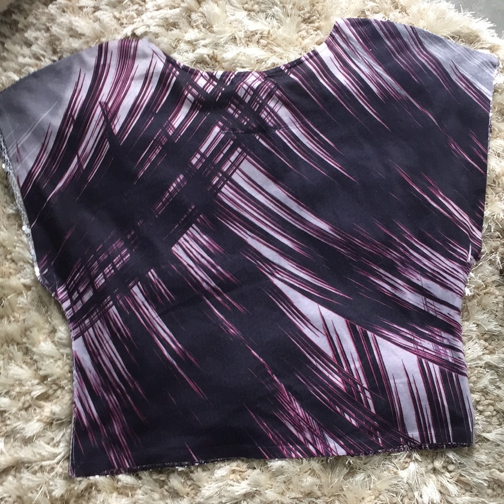 Purple sequined blouse - Picture 4 of 4